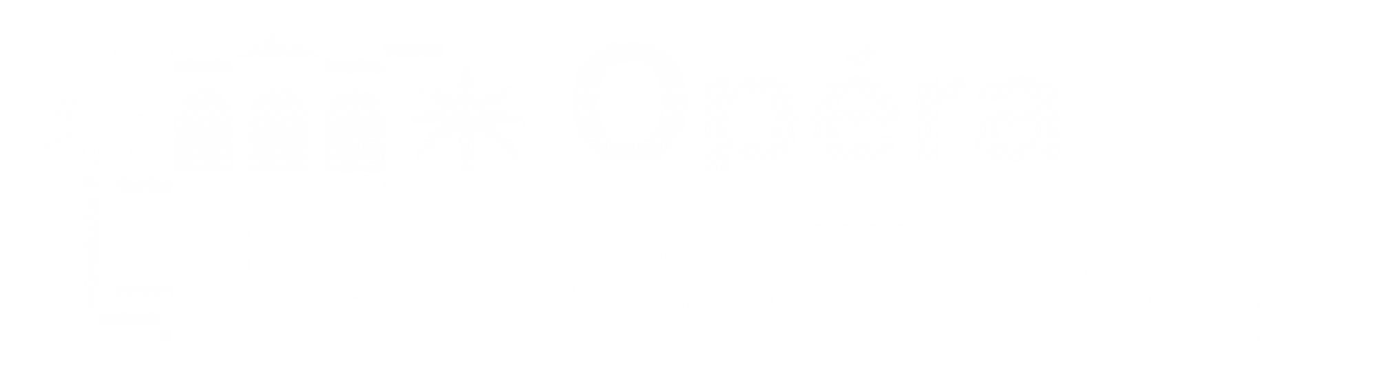 Logo blanc avec typo Opéra de Toulon