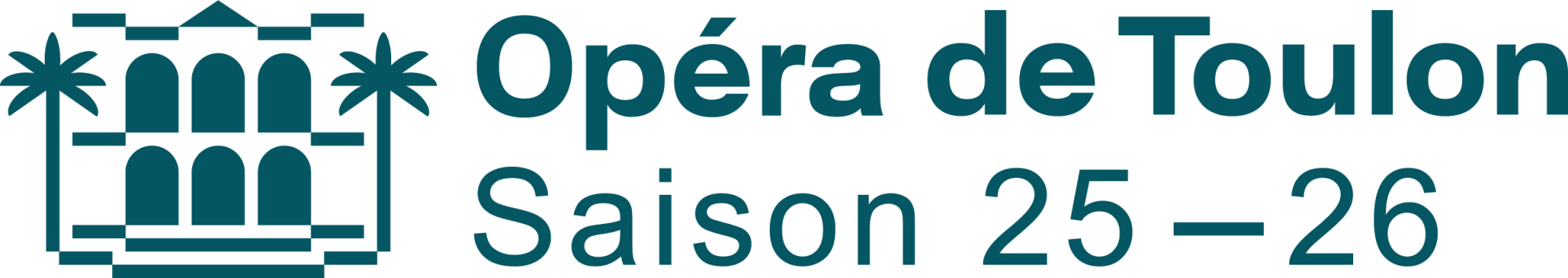 Logo avec typo couleur Opéra de Toulon