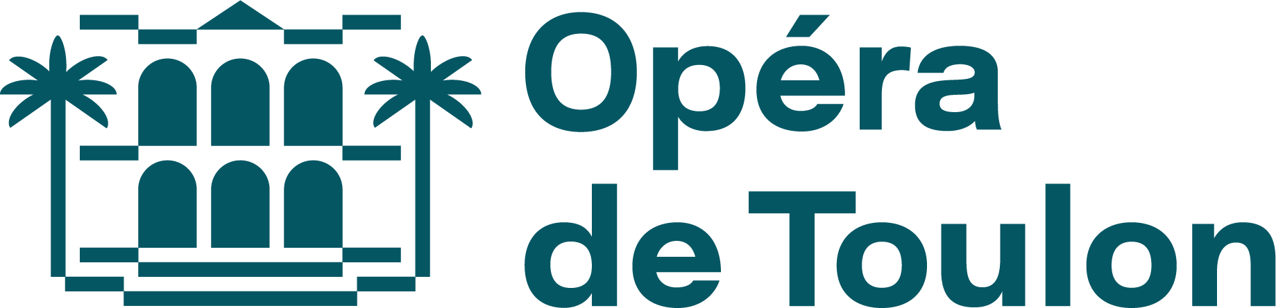 Logo avec typo couleur Opéra de Toulon