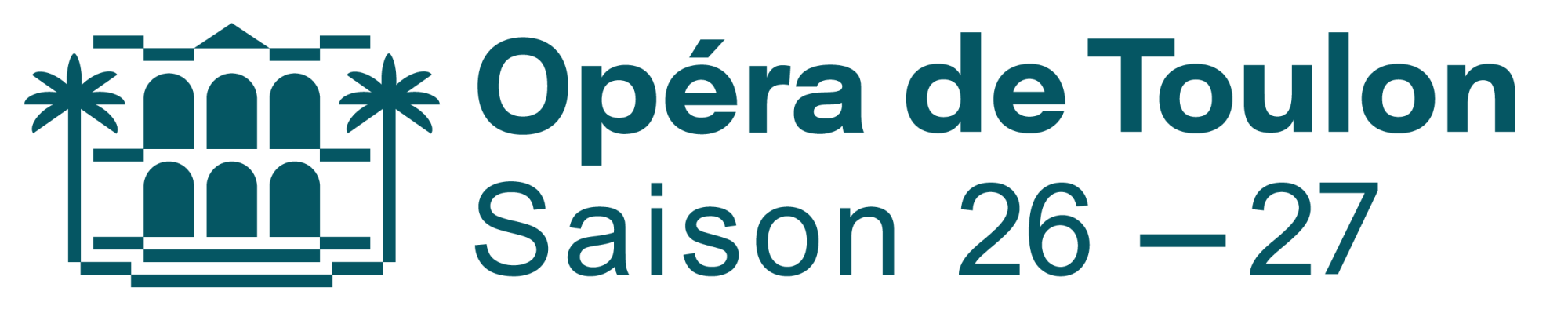 Logo avec typo couleur Op&eacute;ra de Toulon