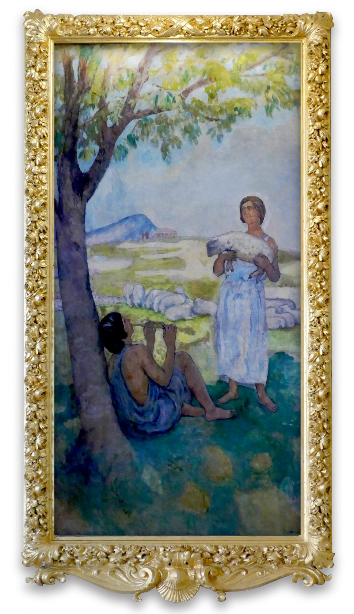 Scne de Daphnis et Chlo  (La pastorale) <br>Fernande Cormier  (1888-1964)